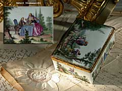Hampel Porzellan-Deckeldose Kloster Veilsdorf, um 1765