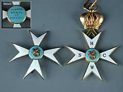 Hampel Kommandeurkreuz-Orden am hellblauen Ordensband