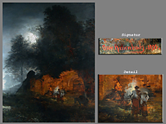Hampel Oswald Achenbach <br />1827 - 1905 D�sseldorf