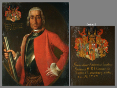 Hampel Portraitist des 18. Jhdts., Anton Franz Jacob Fuchs, 1705 - 1767, ist der Sohn von Johann