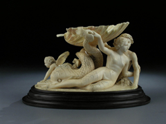 Hampel Jugendstil-Muschel-Salzgefäß