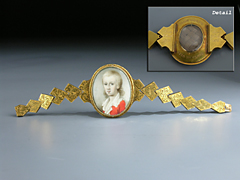 Hampel  Portraitminiatur in Armband