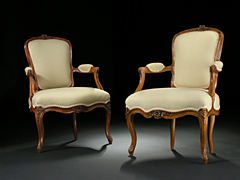 Hampel Paar Louis XV-Stühle