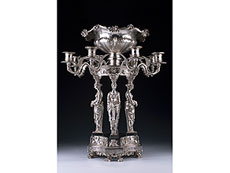 Hampel Imperialer Fabergé-Leuchter-Tafelaufsatz