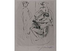 Хампель Lovis Corinth, <br />1858 Tapiau/ Ostpreu�en - 1925 Zandvoort