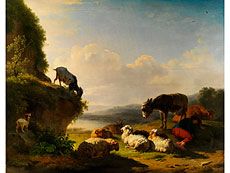 Hampel Eugène Verboeckhoven, 1799 Warneton - 1881 Brüssel, zug.
