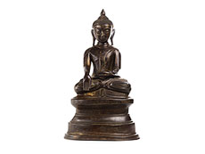 Хампель Sitzender Buddha in Bronze