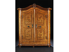 Хампель Barock-Schrank mit Bildintarsien