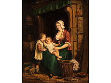 Hampel Adrien Ferdinand de Braekeleer, 1818 Antwerpen - 1904 Borgerhout