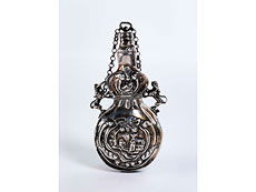 Hampel Pulverflasche in Silber