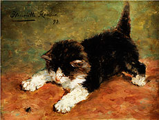 Hampel Henriette Ronner-Knip, <br />1821 Amsterdam - 1909 Br�ssel