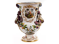 Hampel Große Meissener Ziervase