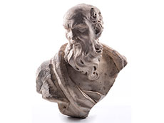 Hampel Marmorbüste eines Philosophen