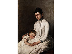 Hampel Alois Erdtelt, <br />
1851 Herzogswalde/ Schlesien - 1911 München<br />
Bekannter und äußerst qualitätvoller Maler der Münchner Schule.
