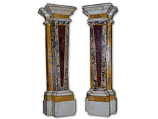 Hampel Paar italienische Marmor-Wandpfeiler