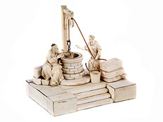 Hampel Kleine Elfenbeinfigurengruppe
