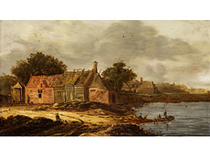 Hampel Holl�ndischer Maler in Art/ Nachfolge von  Jan van Goyen, <br />1596 Leiden 1656 Den Haag