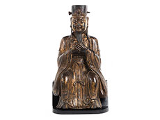 Hampel Bronzefigur eines Tempelpriesters