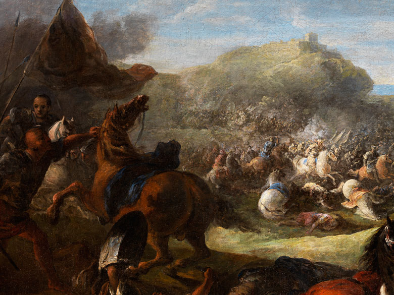 Jacques Courtois, 1621 SaintHippolyte 1676 Rom, zug. Hampel