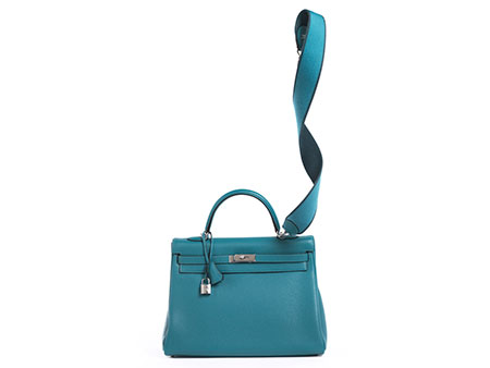  Hermès Kelly Bag 35 cm „Turquoise“