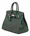 Detailabbildung:  Hermès Birkin Bag 35 cm „Vert Anglais“