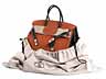 Detailabbildung:  Hermès Birkin Bag 40 cm Special Order Horseshoe „Orange Potiron & Vert Olive“