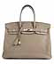 Detailabbildung: † Hermès Birkin Bag 35 cm „Gris Tourterelle“