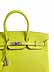 Detailabbildung: † Hermès Birkin Bag 35 cm Limited Edition Candy Collection „Lime & Gris Perle“