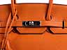 Detailabbildung:  Hermès Birkin Bag 35 cm „Orange“