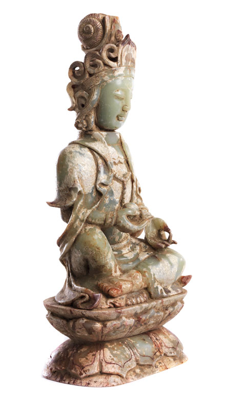 Chinesische Jade Guanyin - Hampel Kunstauktionen