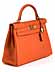 Detailabbildung:  Hermès Kelly Bag 32 cm „Orange“