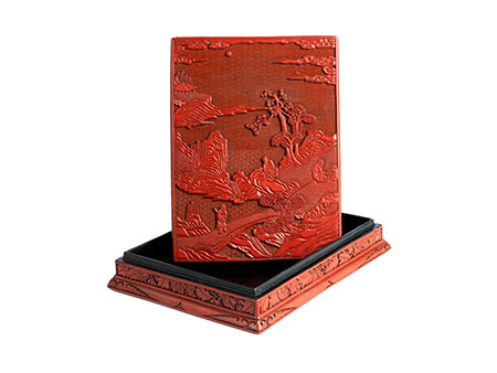 Rechteckige Rotlackdose - Hampel Fine Art Auctions