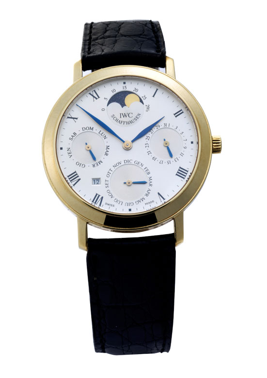 IWC Romana ewiger Kalender in Gold - Hampel Kunstauktionen