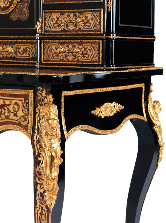 Prächtiger Napoleon III-Aufsatzsekretär im Stil von André Charles