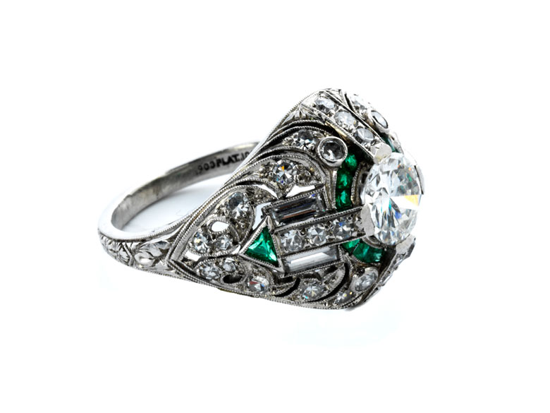 Diamant-Smaragdring - Hampel Fine Art Auctions