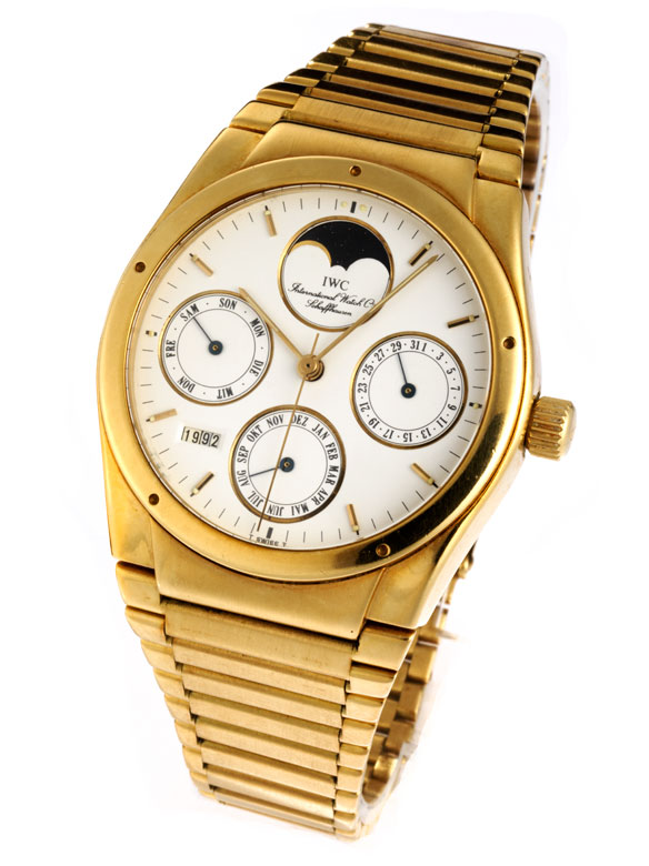 IWC Ingenieur ewiger Kalender in Gold - Hampel Kunstauktionen