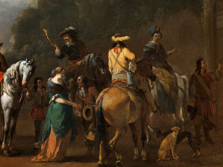 Johannes Lingelbach, 1622 Frankfurt a. M. 1674 Amsterdam Hampel