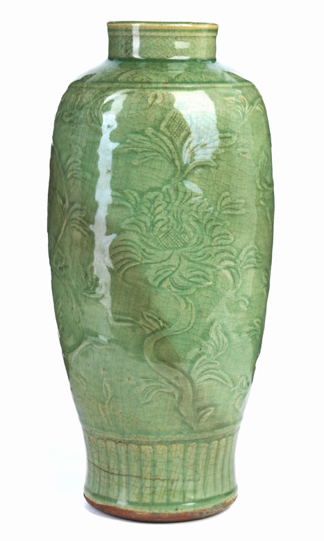 Chinesische Seladonvase - Hampel Kunstauktionen