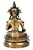 Detailabbildung: Feine feuervergoldete Bronze der Sita Tara (weiße Tara)