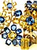 Detailabbildung: Prächtiges gelb-blaues Saphir-Set