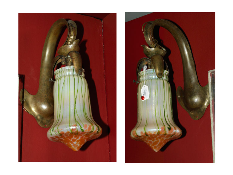 Paar Jugendstil Wandlampen Hampel Fine Art Auctions