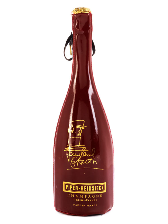 Champagnerflasche Piper Heidsieck, Edition Jean Paul Gaultier