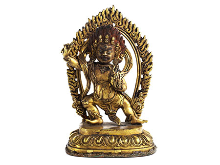 † Bronzefigur eines tanzenden Vaijrapani