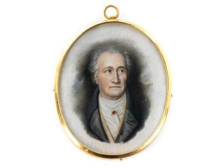Miniatur Johann Wolfgang von Goethe
