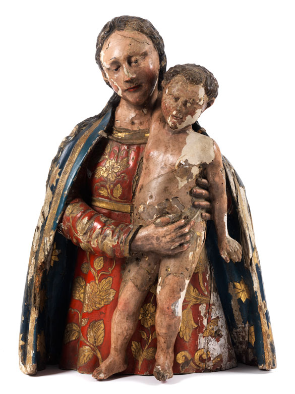 Figurengruppe einer Maria mit dem Kind
