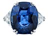 Detailabbildung: Großer Burmasaphir-Diamantring