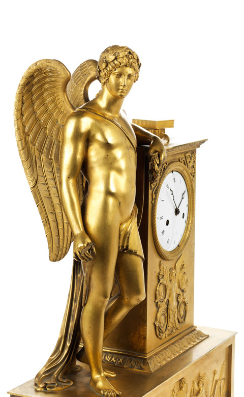 Französische Pendule mit Amor Hampel Kunstauktionen