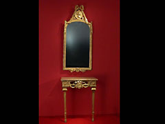 Louis XVI-Spiegel mit Konsole