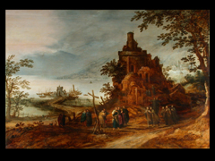  Frans de Momper,  1603 - 1660 und  Hans Jordaens,  1595 - 1643,  der im Bild die Figuren malte.