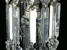 Detail images: Seltene englische Kristall-Windleuchten